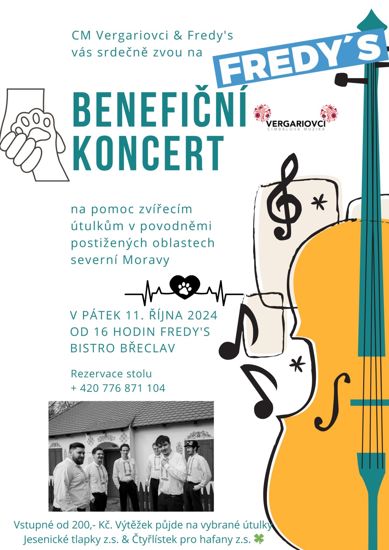 Benefiční koncert ve Fredy´s