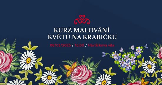 Kurz malování květů na krabičku