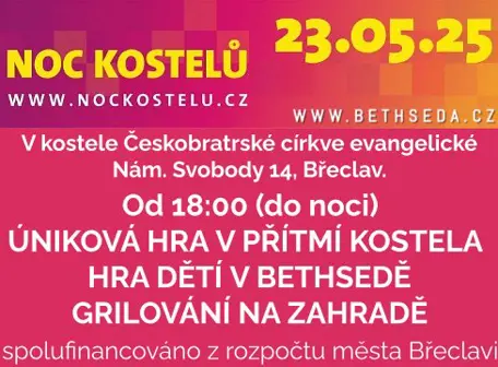 Noc kostelů - kostel Českobratrské církve evangelické