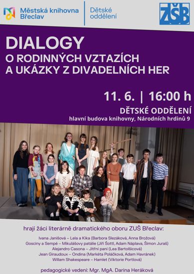 Dialogy o rodinných vztazích a ukázky z divadelních her