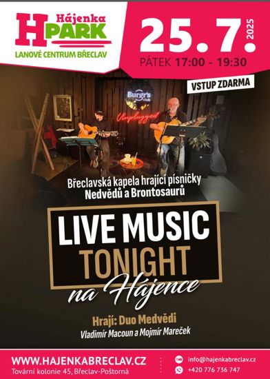 Live Music Tonight na Hájence