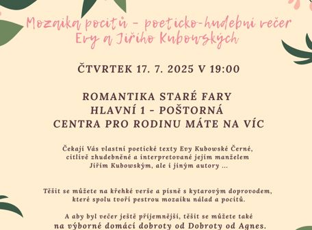 Mozaika pocitů – poeticko-hudební večer Evy a Jiřího Kubowských