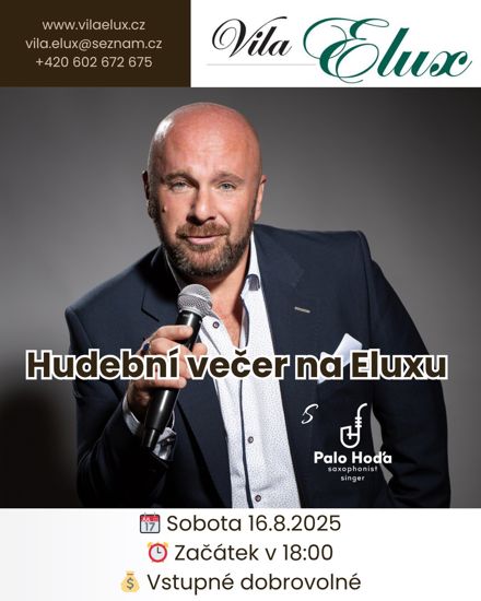 Hudební večer na Eluxu - Palo Hoďa