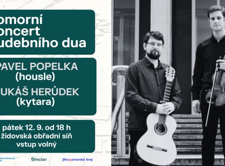 Židovská Břeclav 2025: Komorní koncert hudebního dua