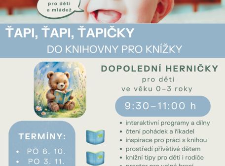 Ťapi, ťapi, ťapičky, do knihovny pro knížky