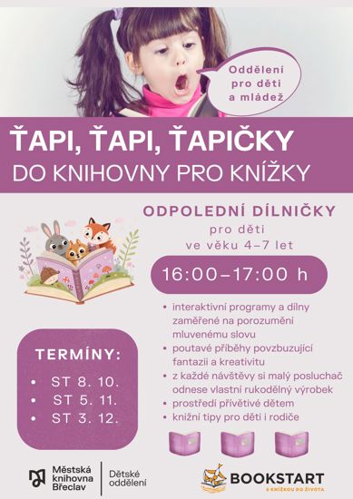 Ťapi, ťapi, ťapičky, do knihovny pro knížky