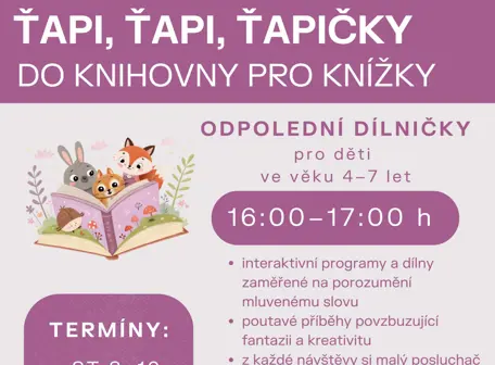 Ťapi, ťapi, ťapičky, do knihovny pro knížky