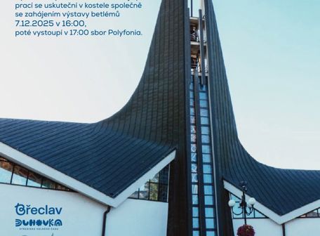 Břeclavský kostel pěkně malovaný + zahájení výstavy betlémů