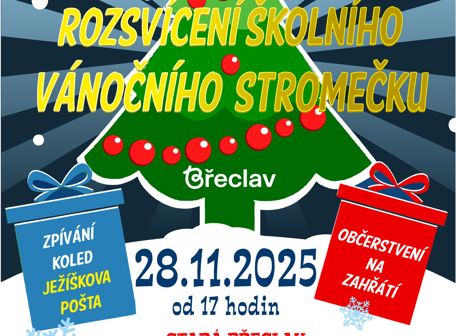 Rozsvícení školního vánočního stromečku
