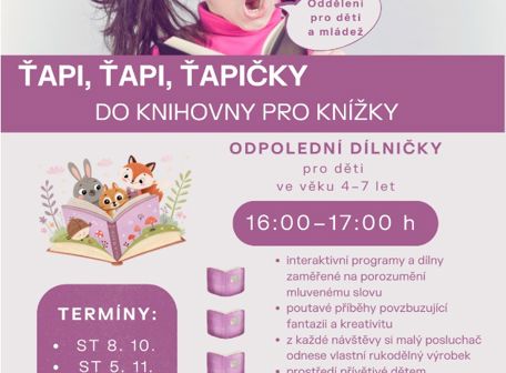 Ťapi, ťapi, ťapičky, do knihovny pro knížky