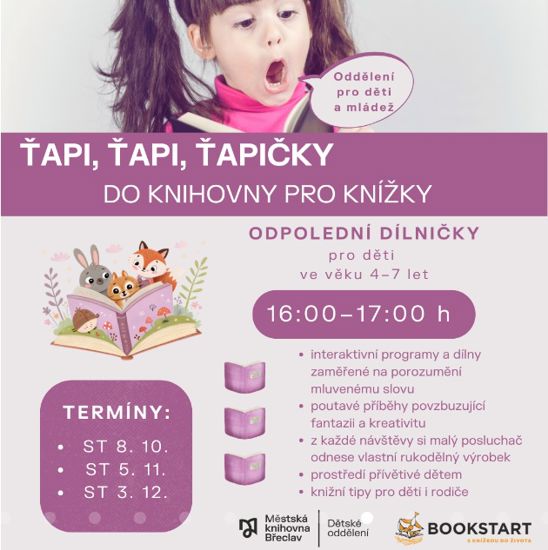 Ťapi, ťapi, ťapičky, do knihovny pro knížky