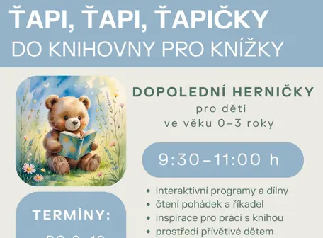Ťapi, ťapi, ťapičky, do knihovny pro knížky