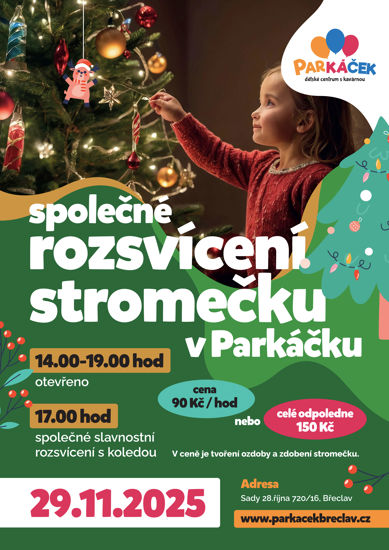 Společné rozsvícení stromečku v Parkáčku