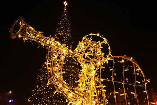 Předvánoční blešák na pěší zóně