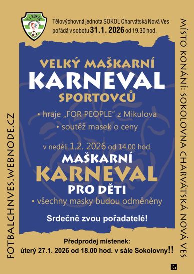 Velký maškarní karneval sportovců