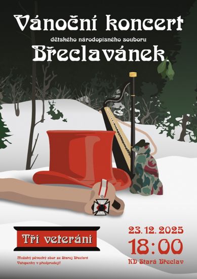 Vánoční koncert souboru Břeclavánek: Tři veteráni