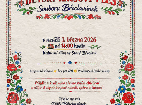 Dětský krojový ples souboru Břeclavánek