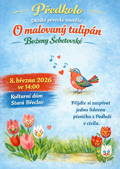 O malovaný tulipán Boženy Šebetovské - předkolo