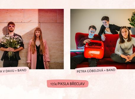 Lenka v davu a Petra Göbelová