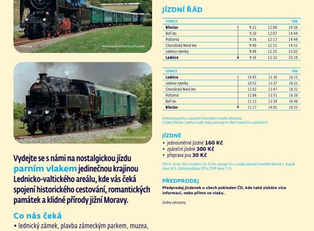 Parním vlakem do Lednice 16. 5.