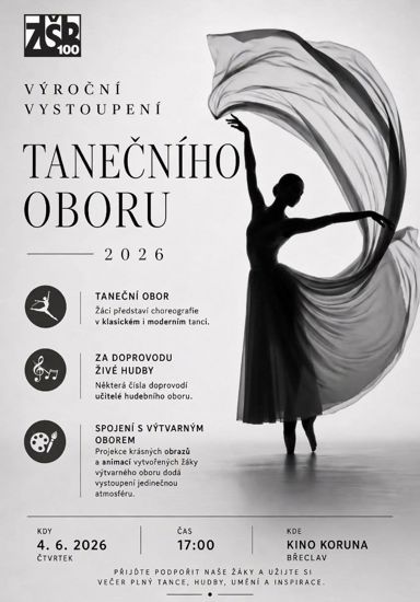 Výroční vystoupení tanečního oboru 2026