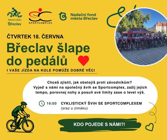 Břeclav šlape do pedálů