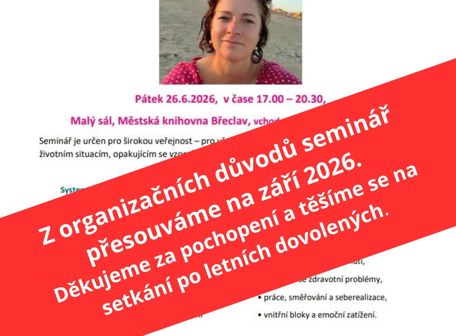 Seminář systemických konstelací s doc. PhDr. Alenou Novotnou, PhD.