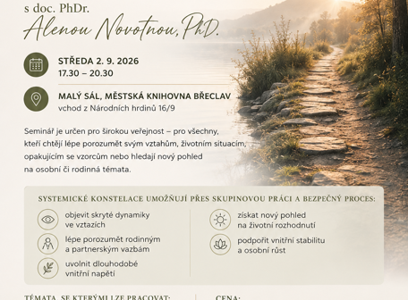 Seminář systemických konstelací s doc. PhDr. Alenou Novotnou, PhD.