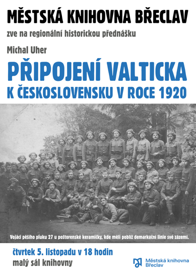 Připojení Valticka k Československu v roce 1920