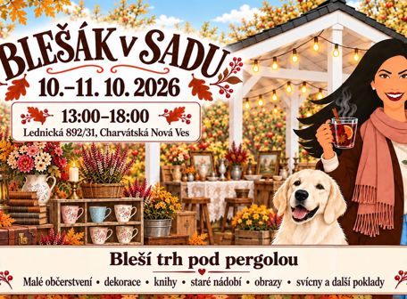 Blešák v sadu