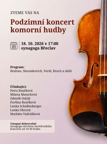 Podzimní koncert komorní hudby