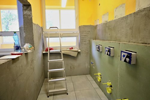 MŠ Slovácká - interiéry, rozvody