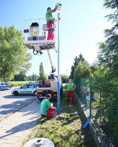 Břeclav, Lednická - chodníky + VO