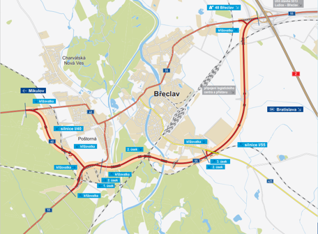 Vybudování obchvatu Břeclavi (spolupráce s investorem)