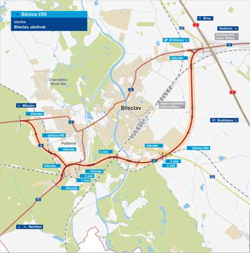 Vybudování obchvatu Břeclavi (spolupráce s investorem)