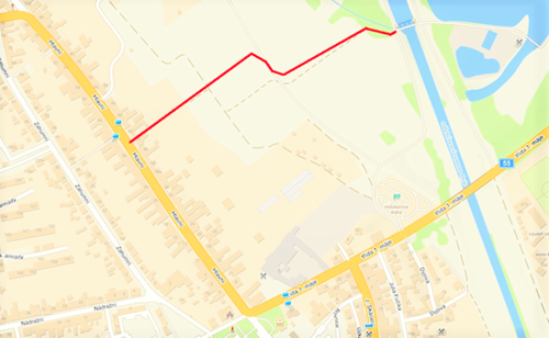 Cyklostezka Včelínek - propojení cyklostezek + městský cyklopark + lávka Včelínek