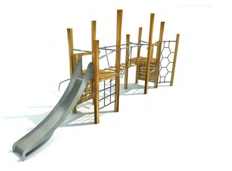 Dětské hřiště u bílého kostela