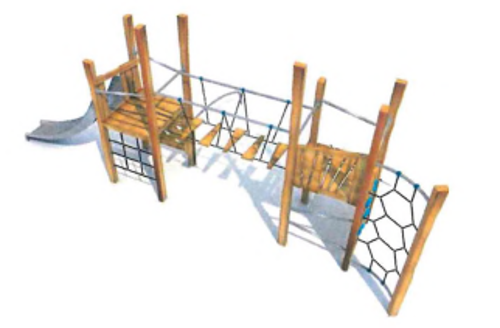 Dětské hřiště u bílého kostela